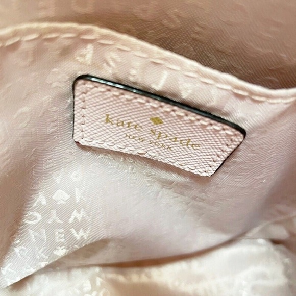 Kate Spade Haven Lane Sammi Backpack WKRU4790 Pink Glitter Dot Coated Canvas - Picture 8 of 10